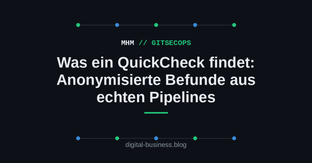 Was ein QuickCheck findet: Anonymisierte Befunde aus echten&nbsp;Pipelines